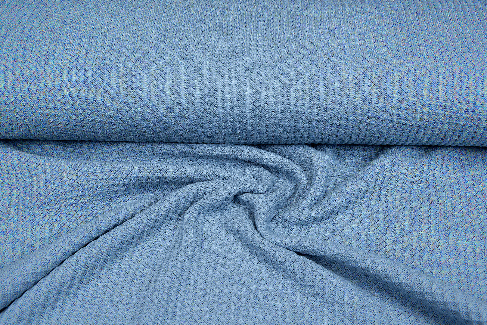 Gebreide wafel big knit blau-mint