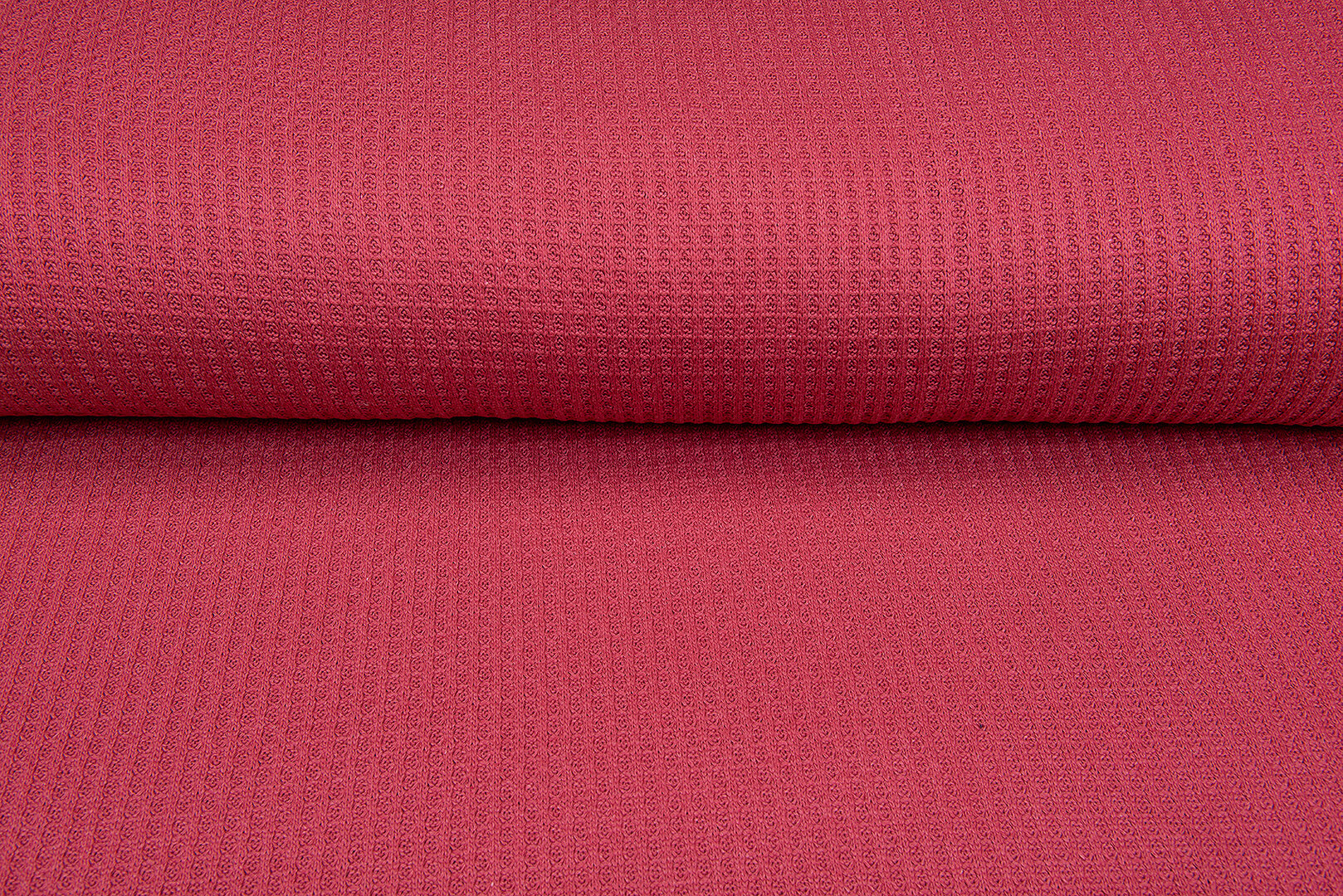 Gebreide wafel big knit koraalrood