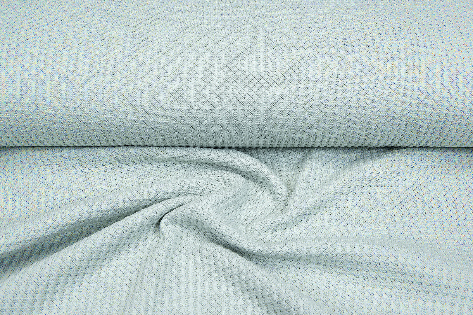 Gebreide wafel big knit mint