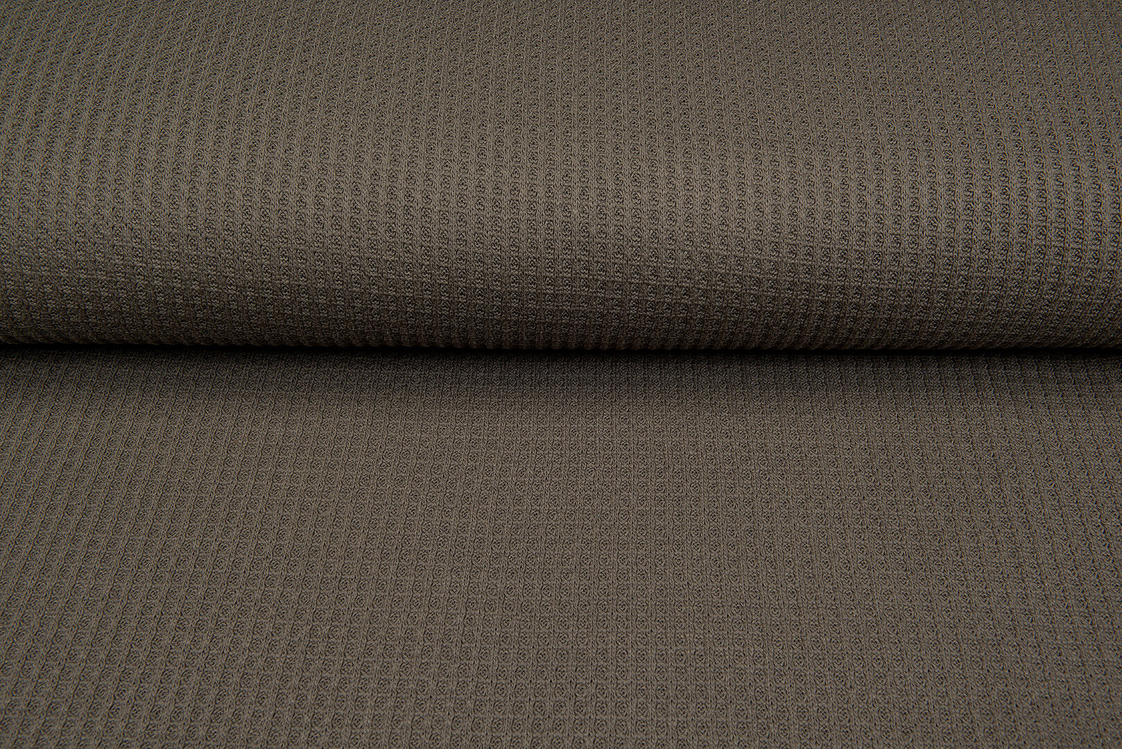 Gebreide wafel big knit legergroen