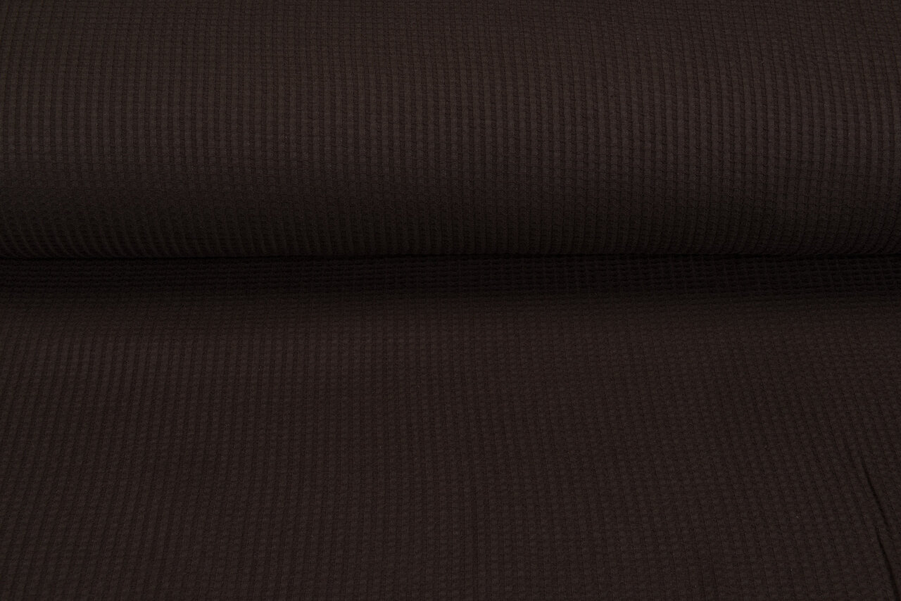 Waffelstrick Jersey braun