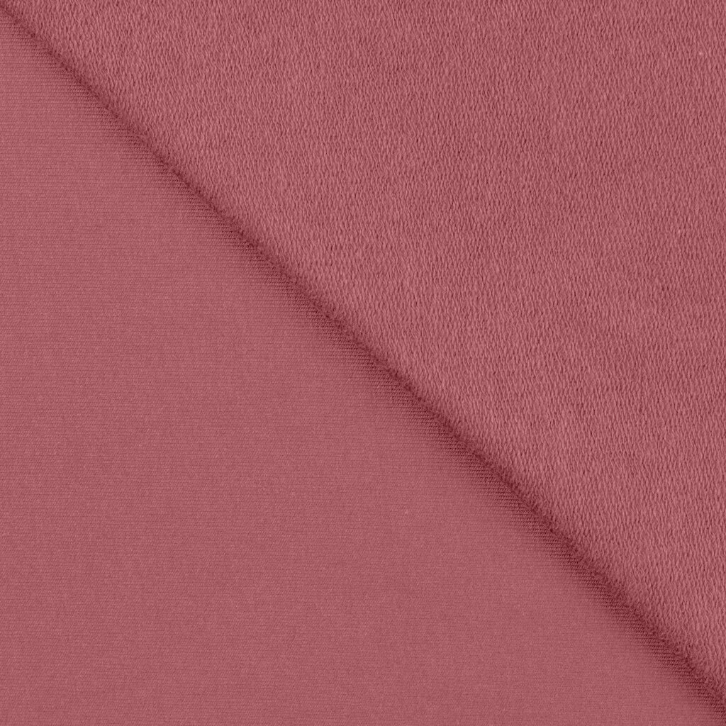 French terry donker oudroze