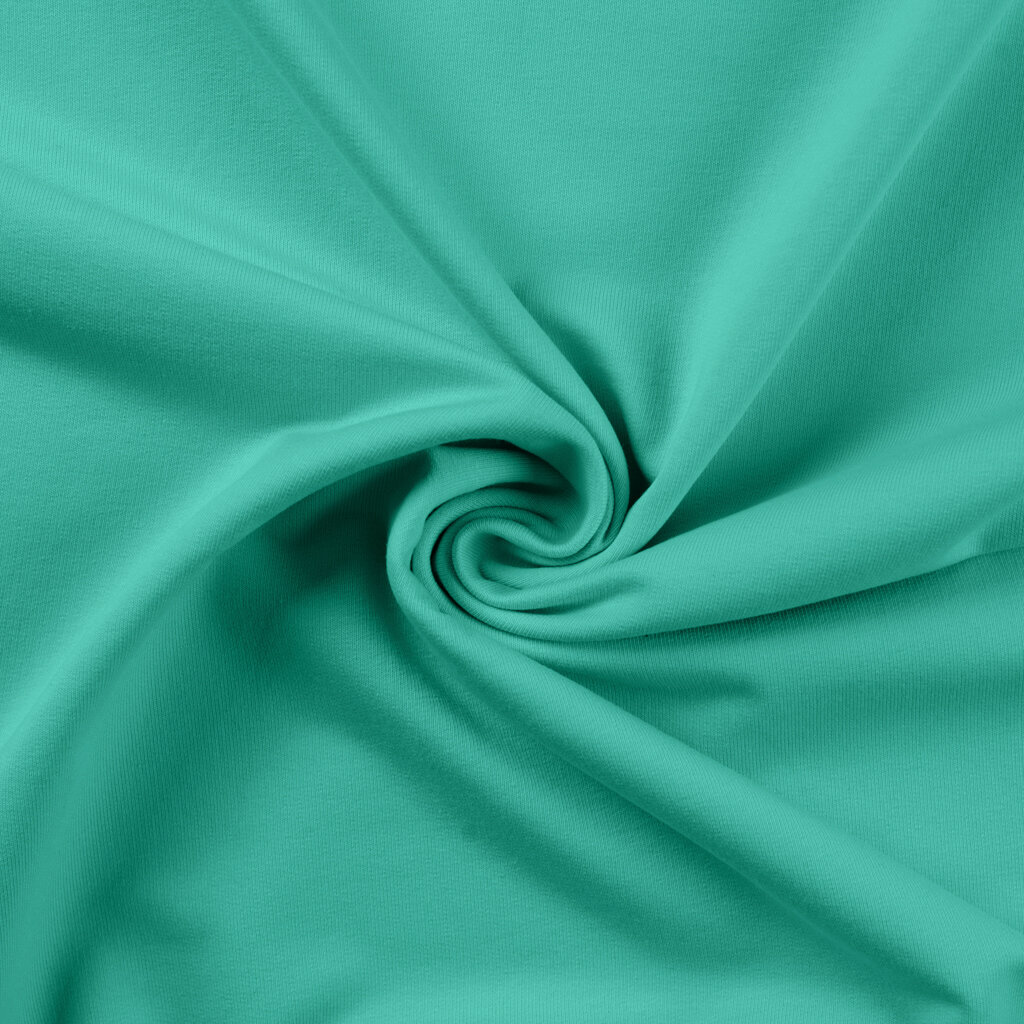 French terry licht emerald