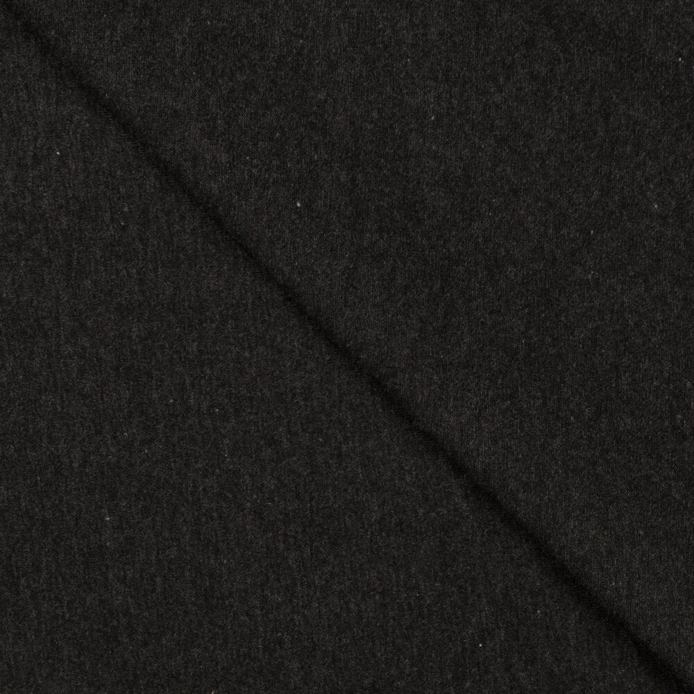 Baumwolljersey dunkelgrau melange