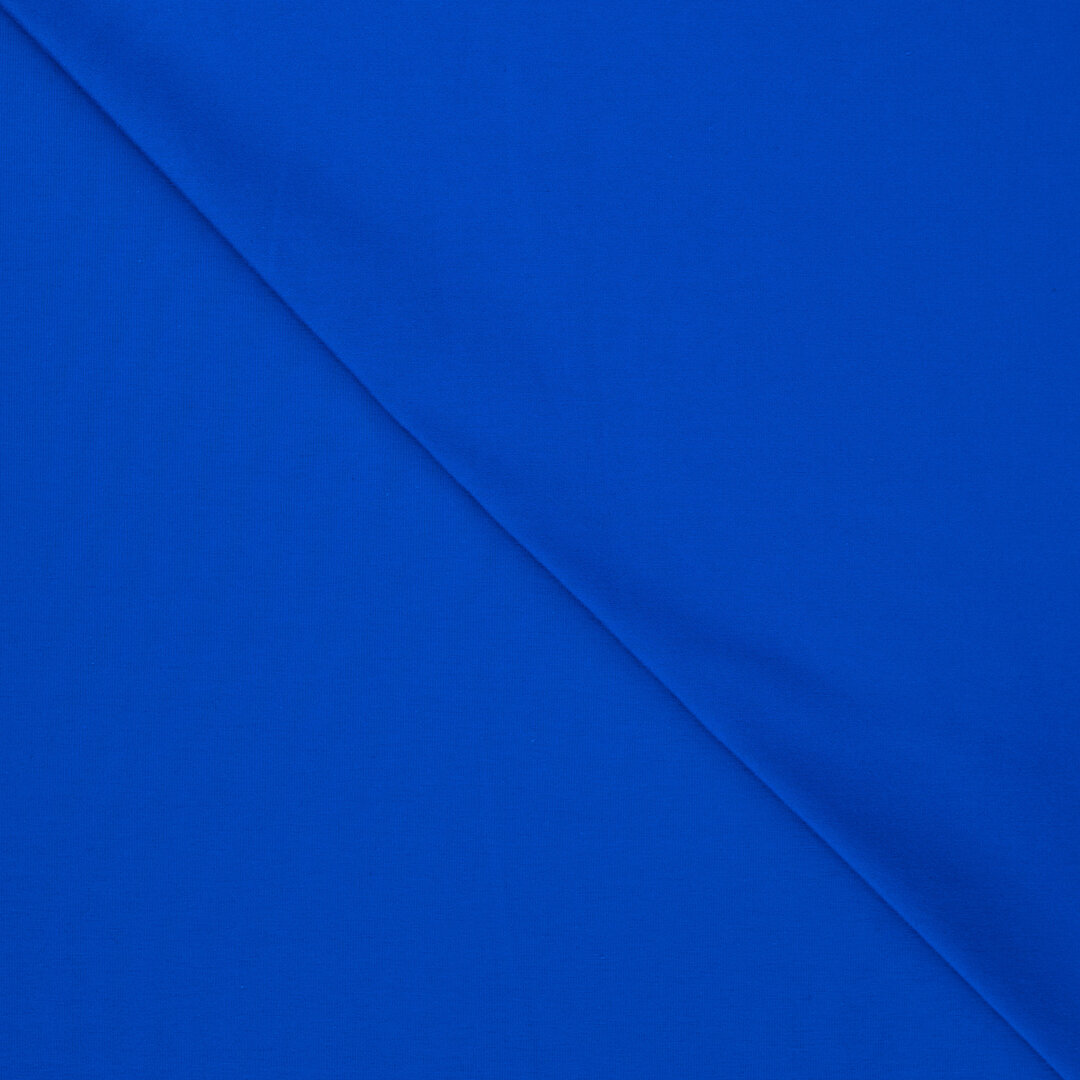 Katoenen tricot bright royal