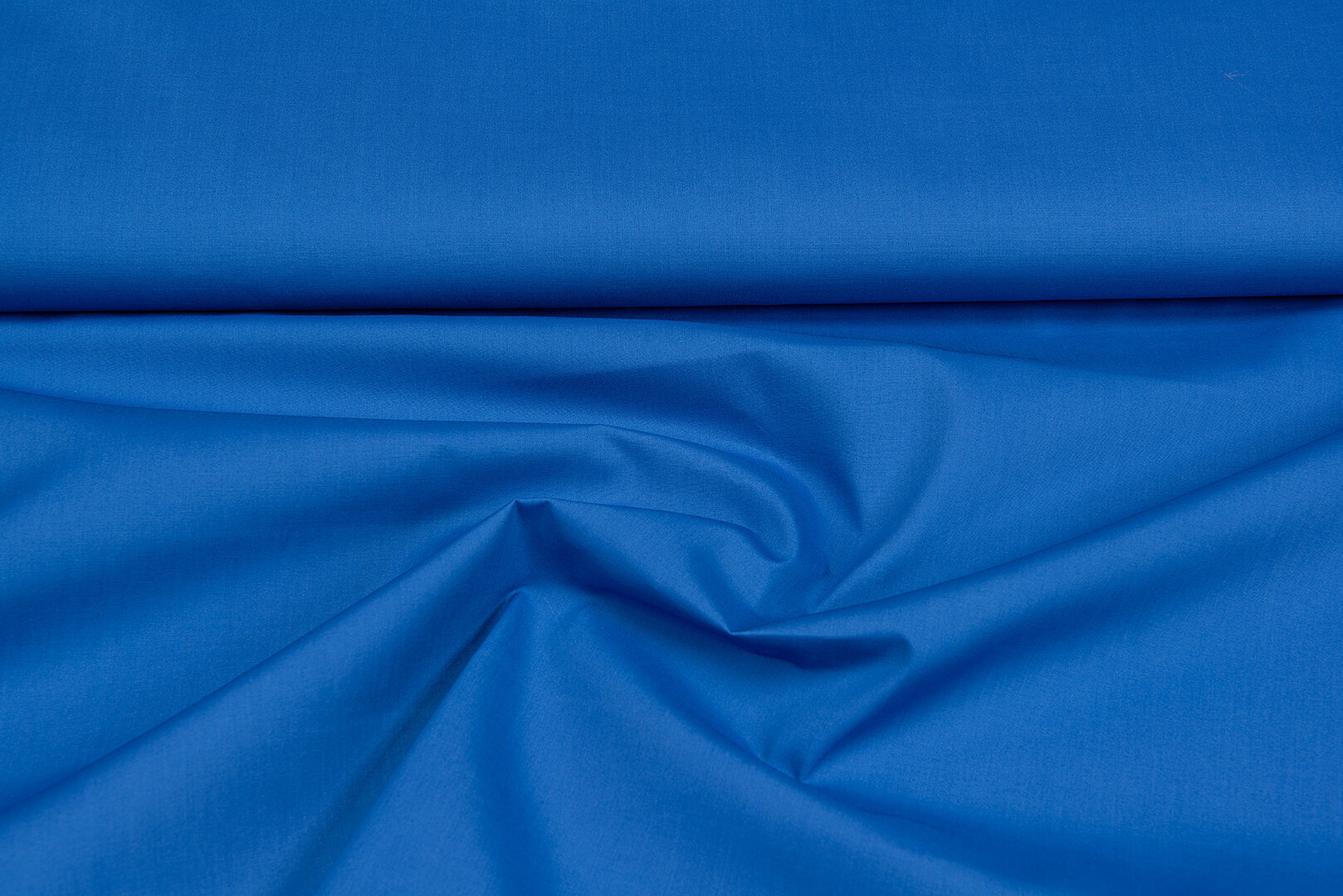 Katoen Poplin uni blauw