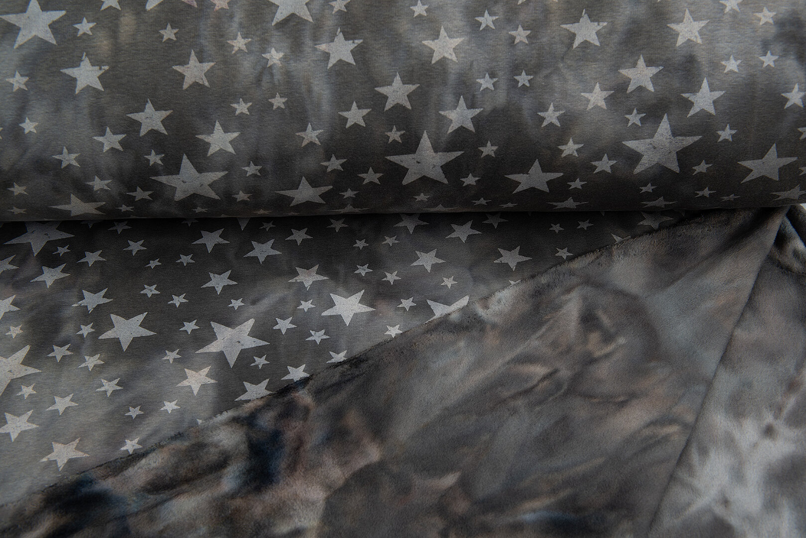 Alpenfleece Tie Dye STARS legergroen