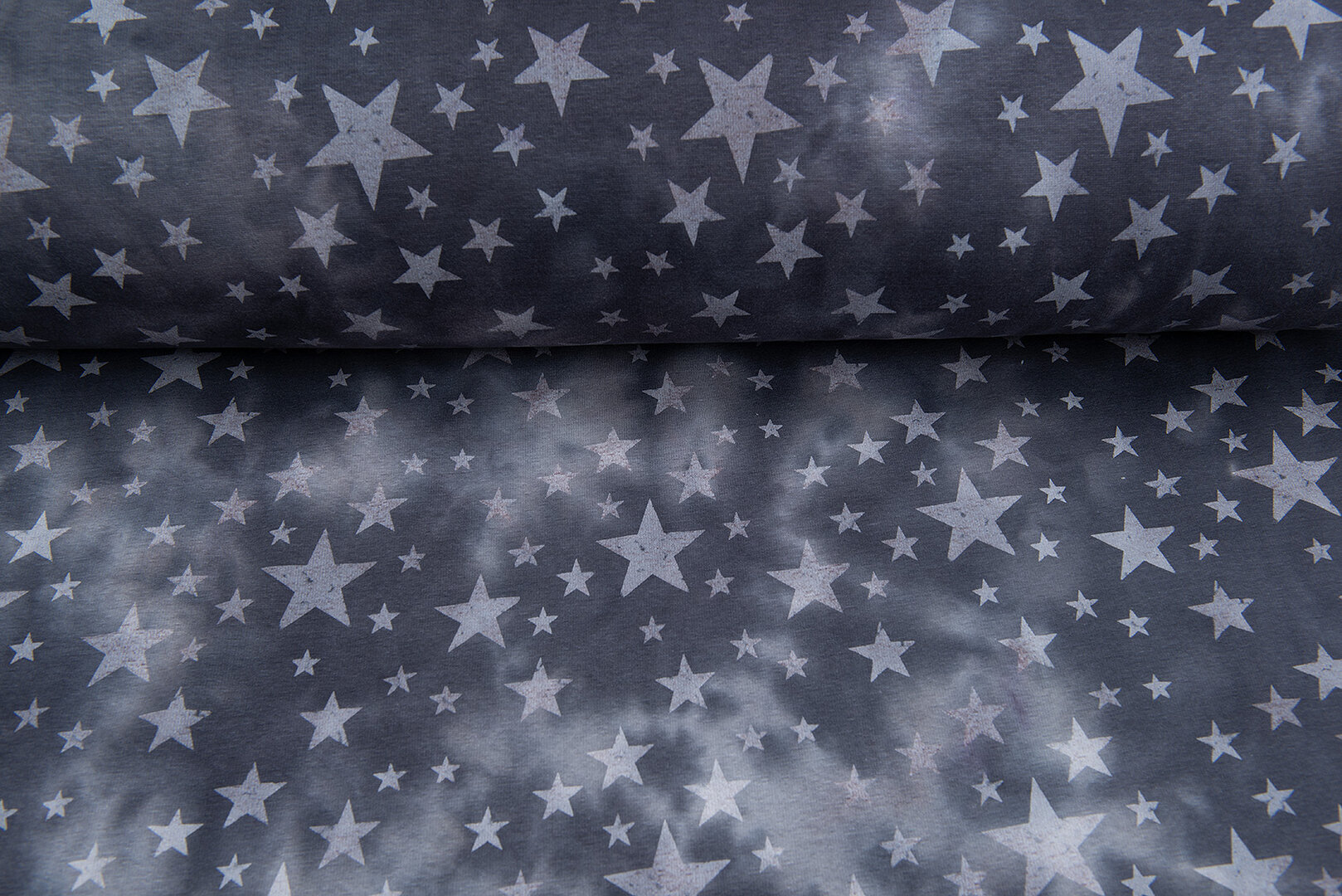 Alpenfleece Tie Dye STARS donkergrijs