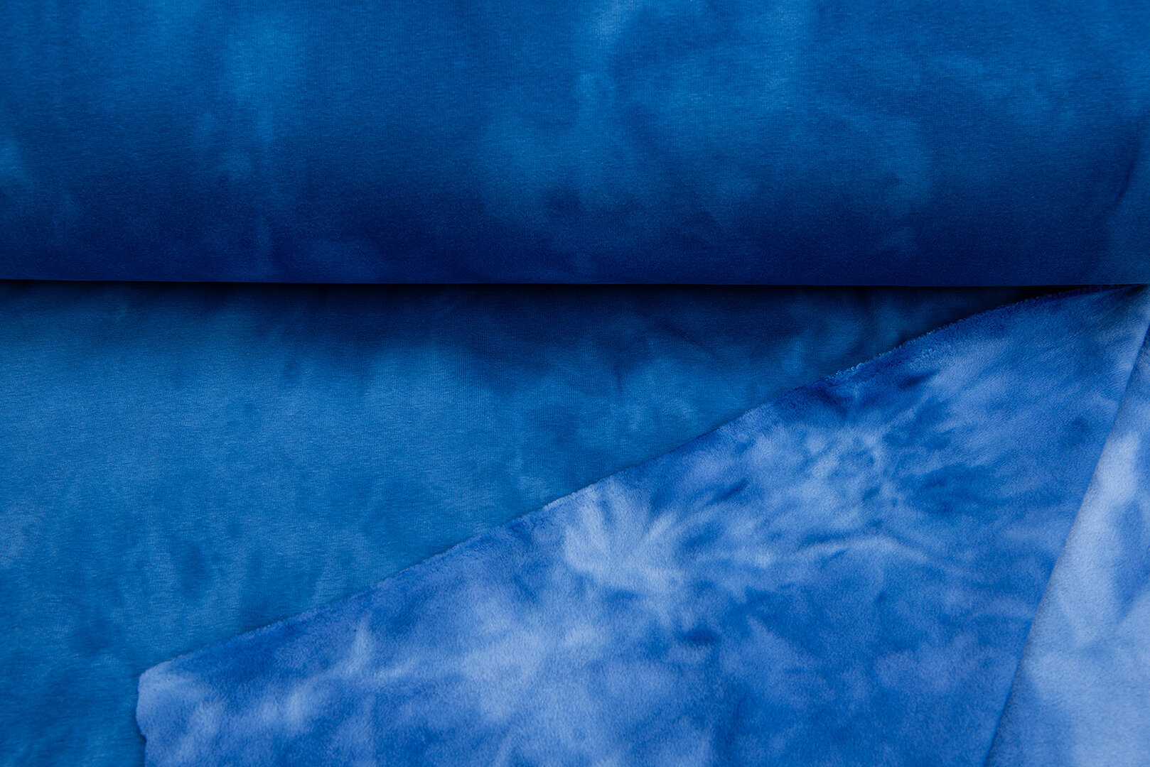 Alpenfleece Tie Dye kobalt