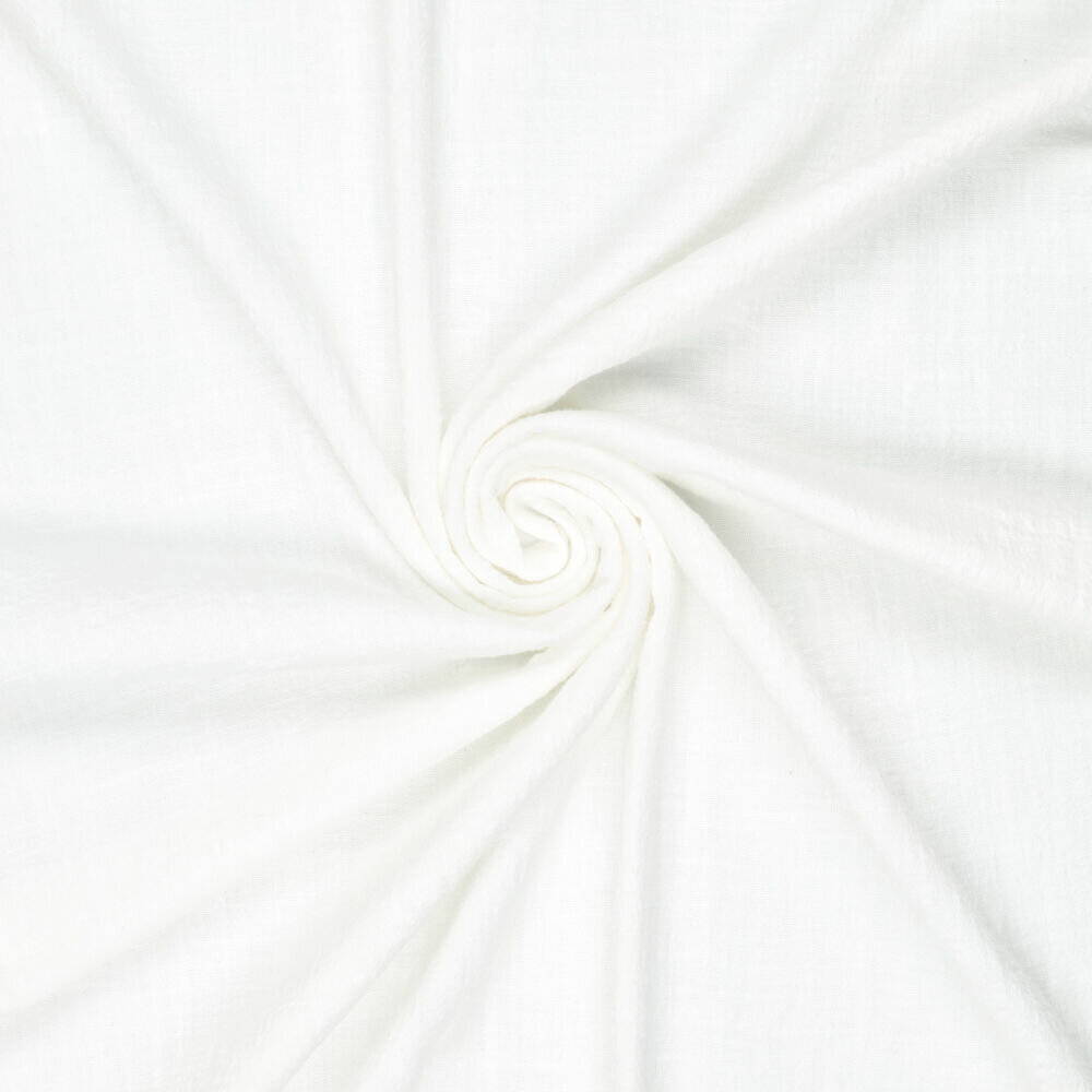 Slub Stone Washed Baumwolle off-white