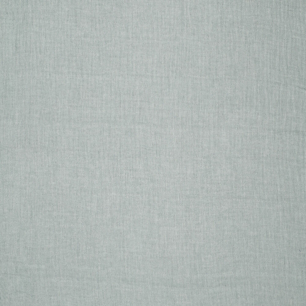 Katoenen Mousseline melange chambray donkermint
