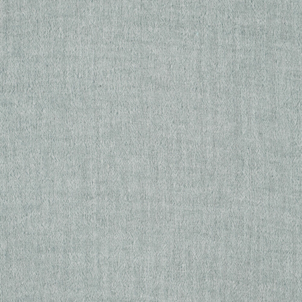 Katoenen Mousseline melange chambray donkermint