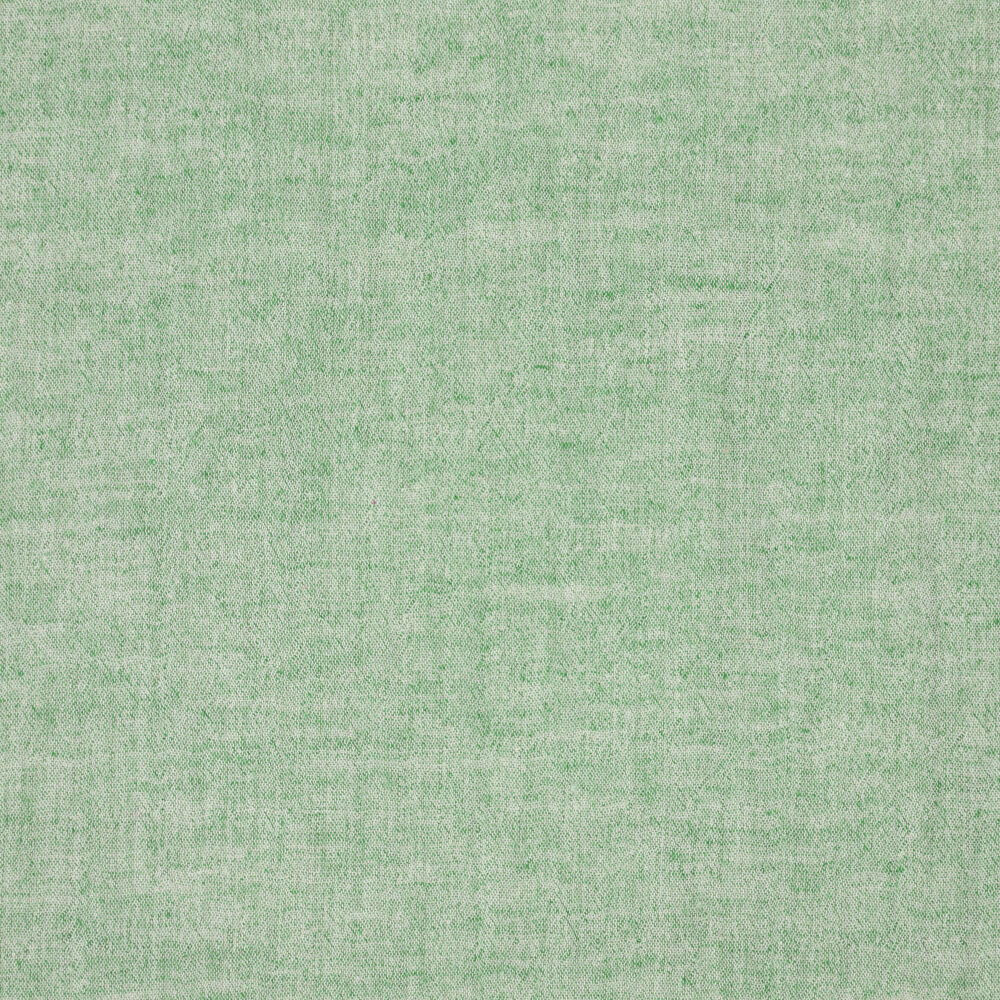 Katoenen Mousseline melange chambray mint