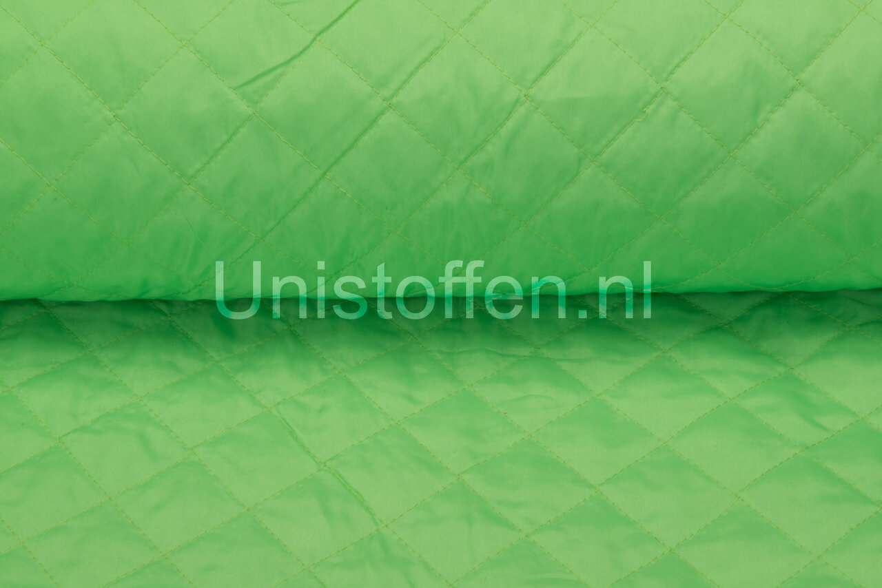 Steppstoff wattiert,neongr&uuml;n