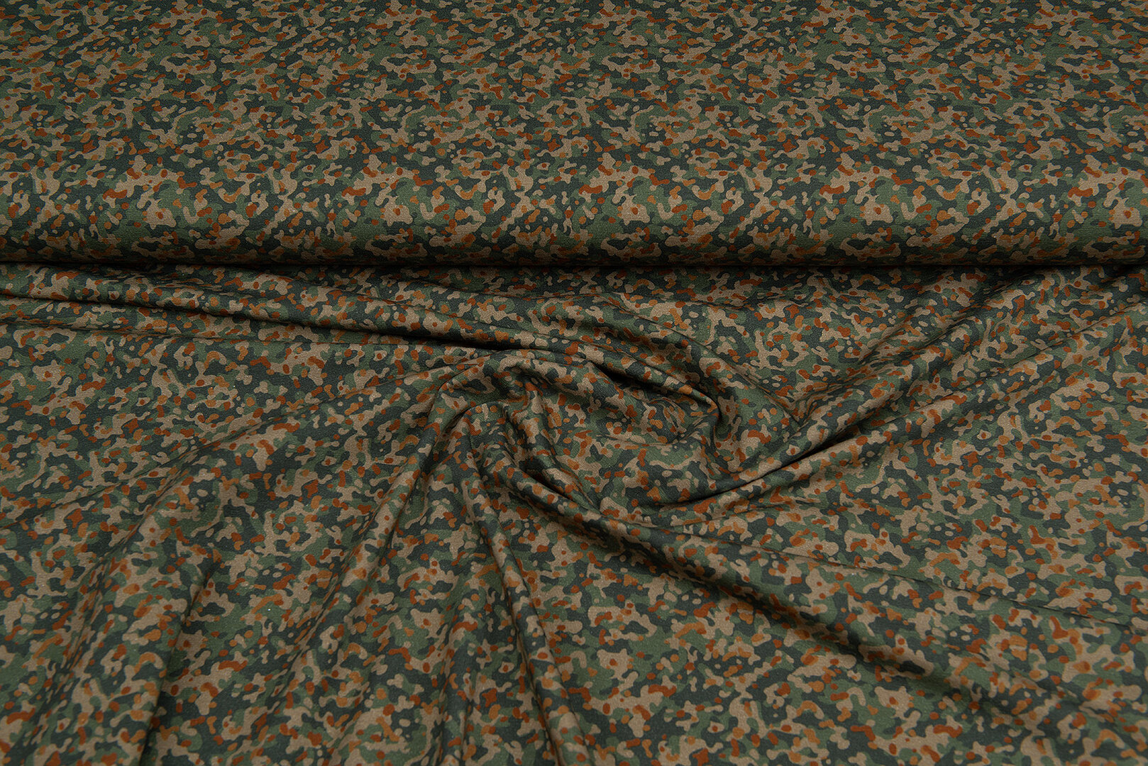 Katoenen Tricot bedrukt camouflage