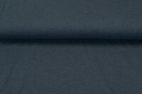 Katoenen Tricot Melee Black Yarn blauw