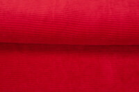 Rib jersey breed knalrood