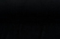 Rib jersey breed zwart