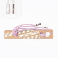 Hoodie koord met eindstukken licht oud roze