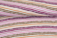 Katoenen Mousseline bedrukt smal stripes