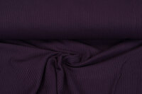 Wafel jersey uni donkerpaars