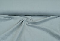 Katoenen mousseline uni donkermint
