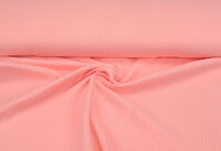 Katoenen mousseline uni zalmroze