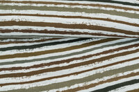 Baumwoll Musselin bedruckt big Stripes grün