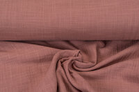 Katoenen Mousseline linnen look pastel zalm