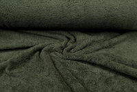 Frottee stoff armeegrün