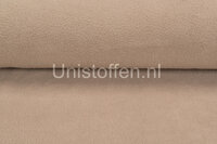 Katoenen Fleece donkerzand