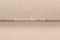 Katoenen Fleece zand