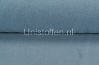 Katoenen Fleece metaal blauw