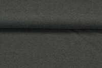 French Terry donkergrijs melee