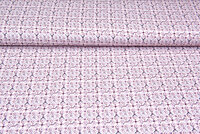 Katoenen Tricot bedrukt fantasy oudroze