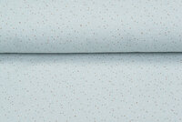 Katoenen mousseline bedrukt little dots mint
