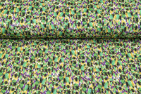 Viscose bedrukt camo watercolor pique groen