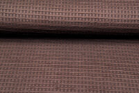 Gebreide Jacquard stof wafel bruin