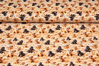 Katoenen Tricot digitaal bedrukt little gorilla-tiger camel