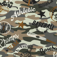 Alpenfleece bedrukt baseball camo groen-grijs