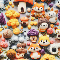 Alpenfleece bedrukt Cuddly grijs