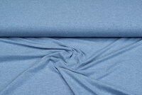 Katoenen Tricot Melange blauw