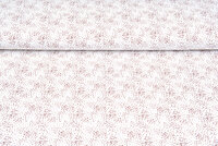 Katoenen Tricot bedrukt little dots roestrood