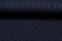 Gebreide Jacquard stof zigzag zwart