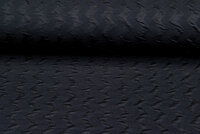 Gebreide Jacquard stof zigzag zwart