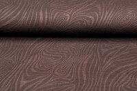 Gebreide Jacquard stof retro stripes bruin