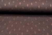 Gebreide Jacquard stof dots bruin