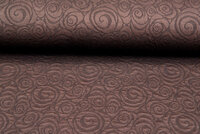 Gebreide Jacquard stof retro twill bruin