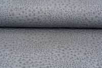 Gebreide Jacquard stof little dropps grijs