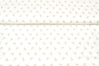 Baumwoll Popeline Bedruckt Weihnachten little reindeer ecru